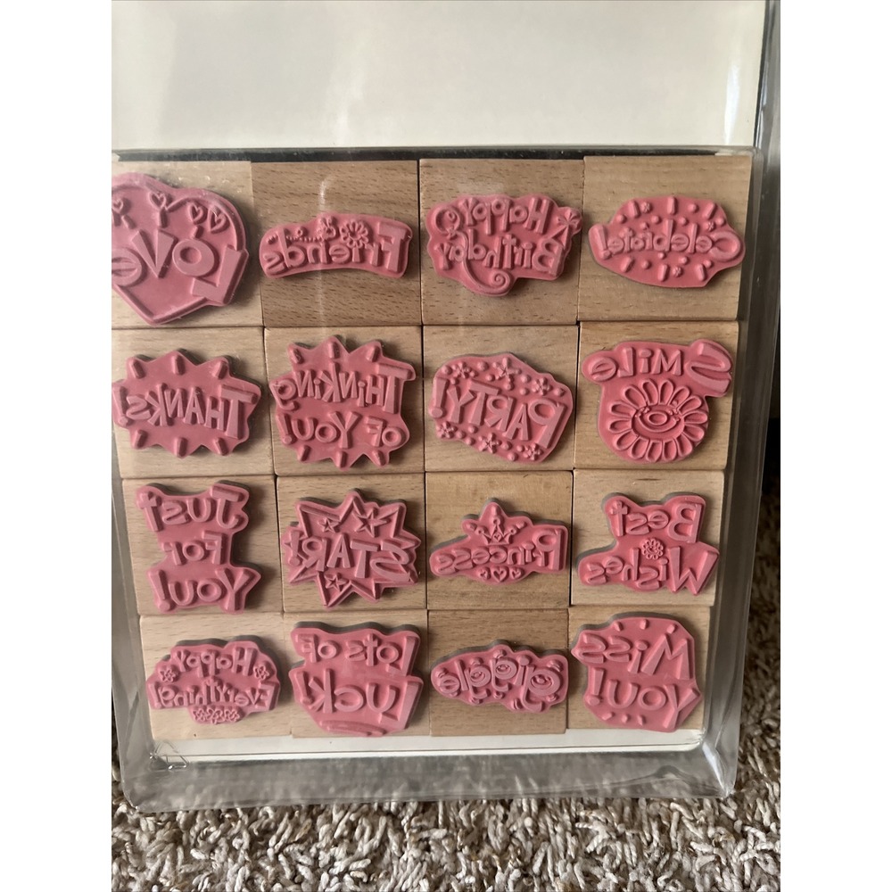 3 Sue Zipkin Rubber Stamp Collection Alphabet 26 Sassy Sayings Sarah Beise NEW - Picture 8 of 13